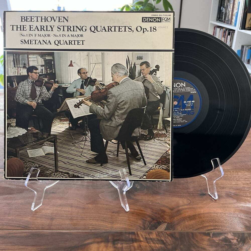 Beethoven The Early String Quartets Op.18 Smetana Quartet LP Denon OX-7105 Japan